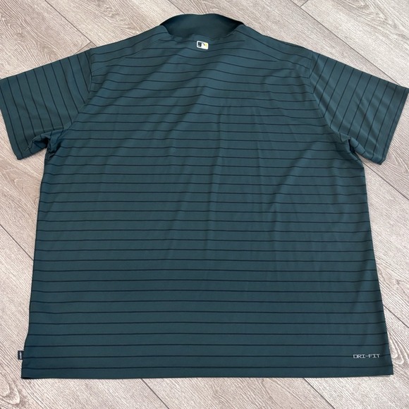 Nike DriFit MLB Baseball Oakland Athletics A's Polo Mens Size XXL Player Issued - Picture 7 of 8